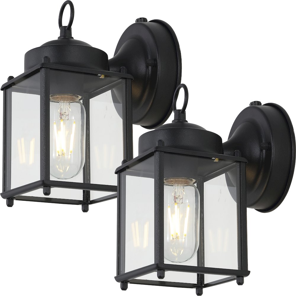 Boston Farmhouse Industrial Iron/Glass Outdoor Led Sconce. Picture 4