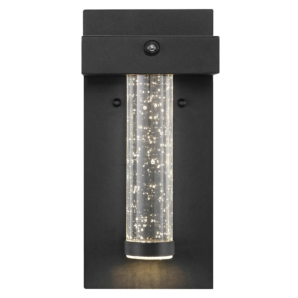 Horizone Minimalist Industrial Iron/Glass Seeded Glass. Picture 3