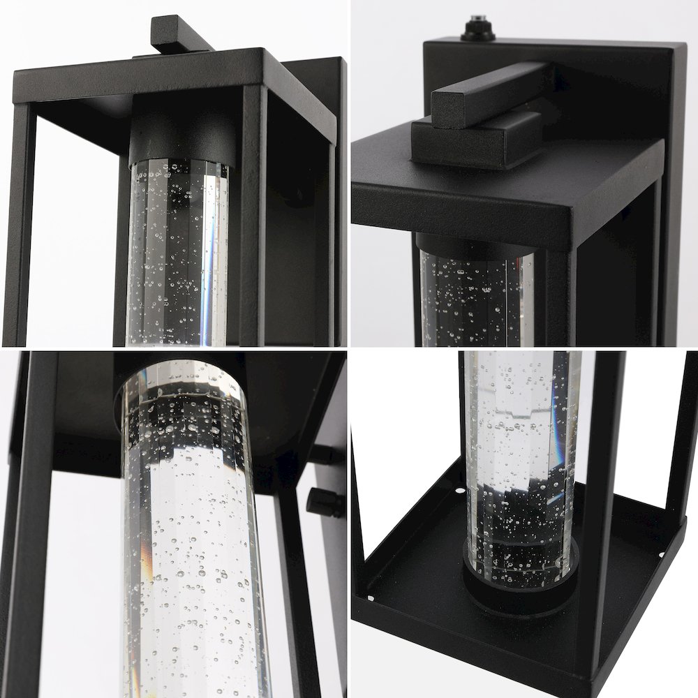 Juno Industrial Vintage Iron/Glass Seeded Glass. Picture 6