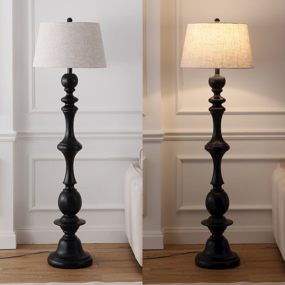 Taylor Spindled Resin LED Floor Lamp. Picture 7