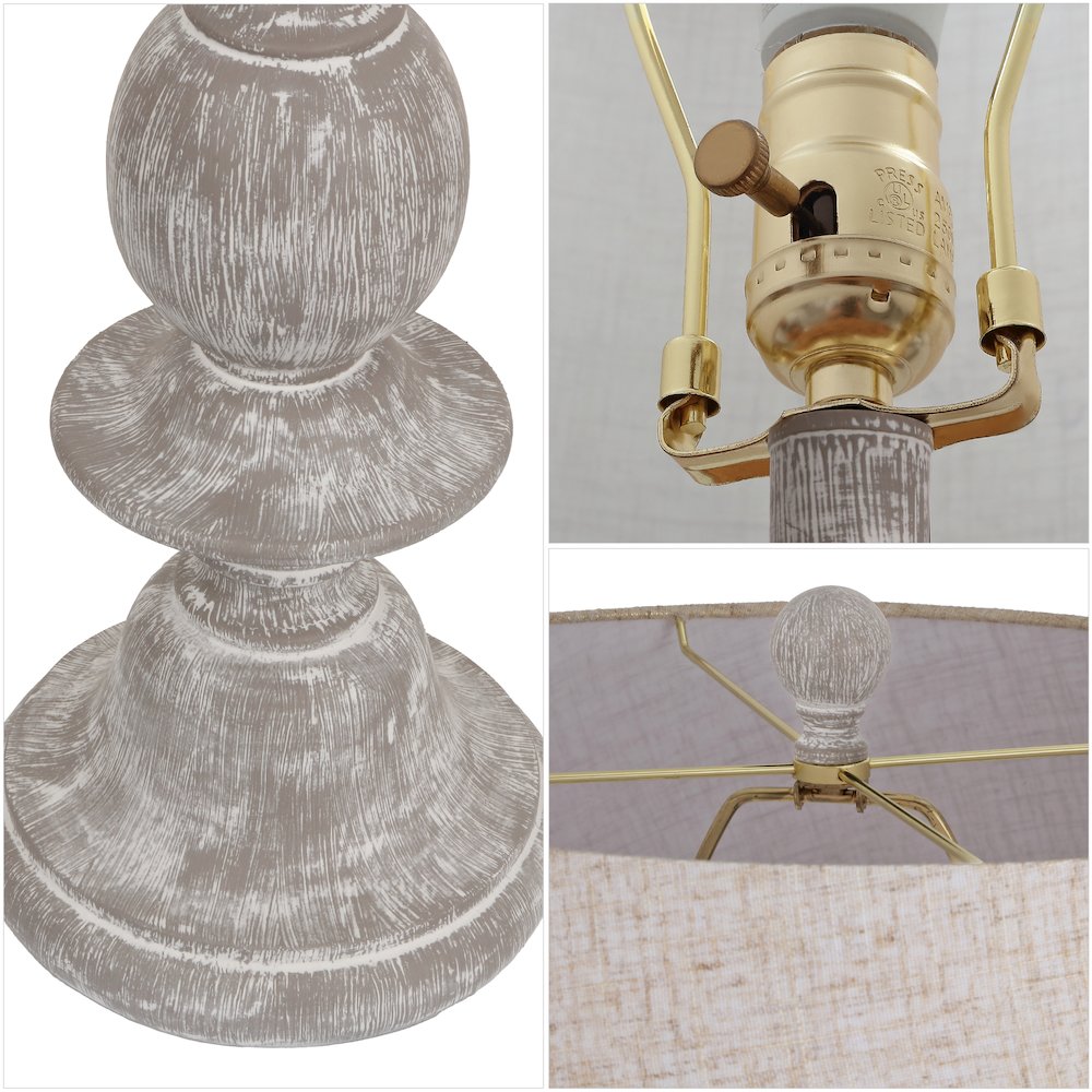 Taylor Spindled Resin LED Floor Lamp. Picture 4