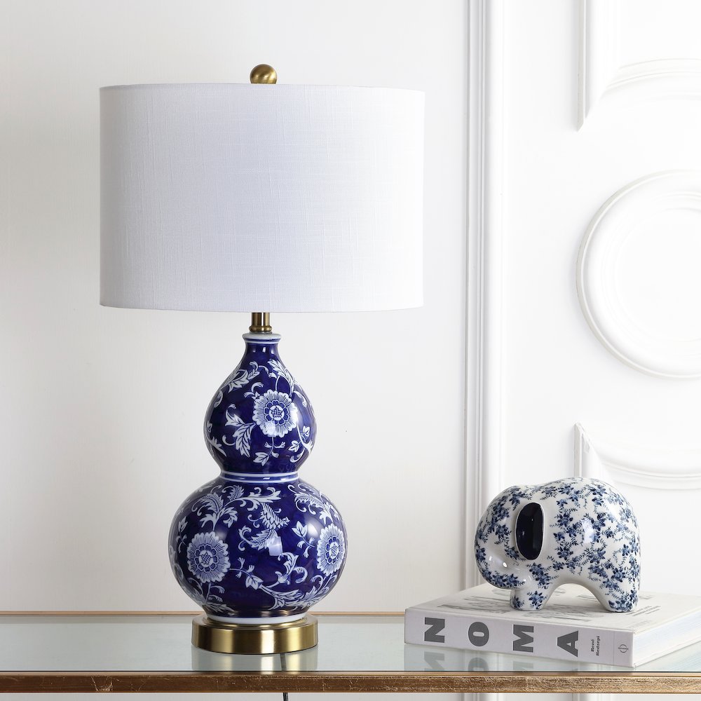 Lee Ceramic Chinoiserie Led Table Lamp. Picture 6