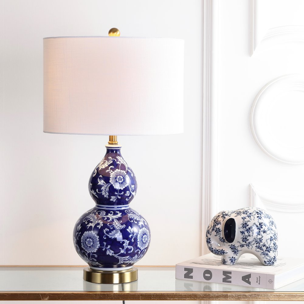 Lee Ceramic Chinoiserie Led Table Lamp. Picture 5