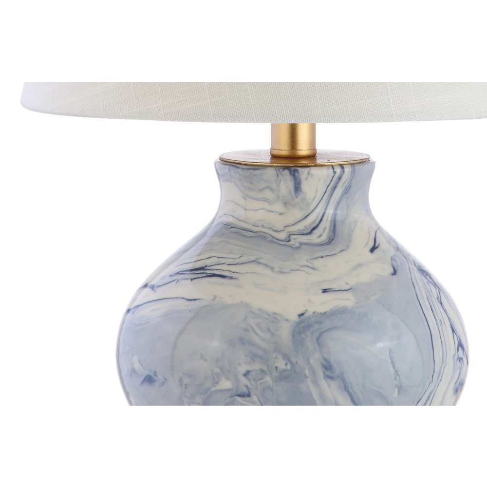 Holly Marbleized Ceramic Led Table Lamp. Picture 3