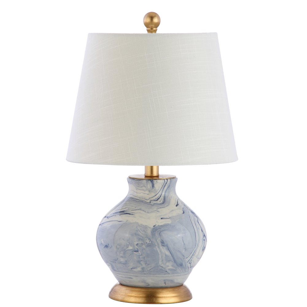 Holly Marbleized Ceramic Led Table Lamp. Picture 2