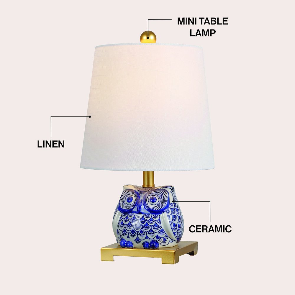 Justina Ceramic Mini Led Table Lamp. Picture 8
