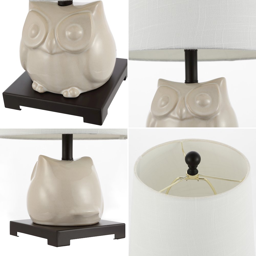 Justina Ceramic Mini Led Table Lamp. Picture 4