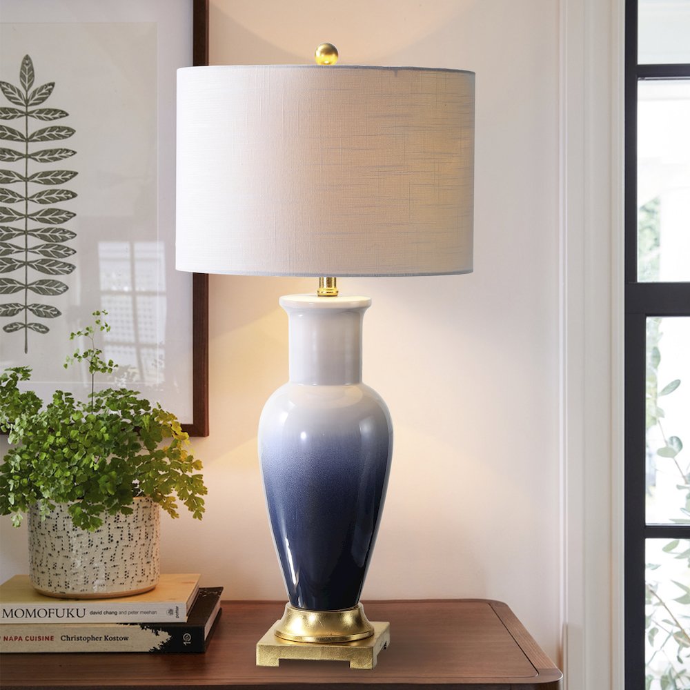 Dip Dye Ceramic Led Table Lamp. Picture 8