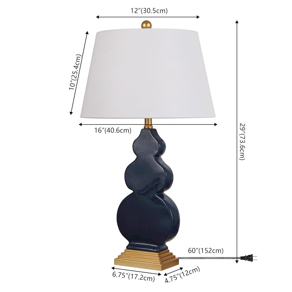 Carter Ceramic/Resin Led Table Lamp. Picture 8