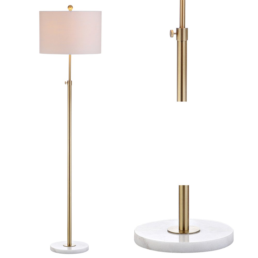 June Adjustable Metal/Marble Led Floor Lamp. Picture 5