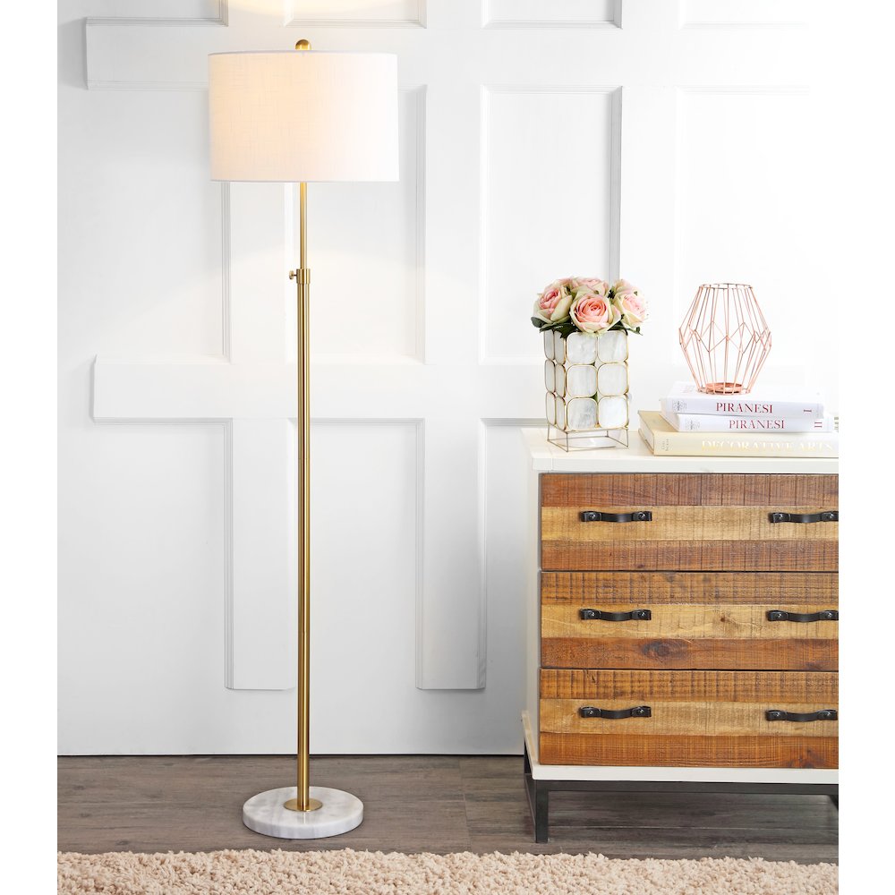 June Adjustable Metal/Marble Led Floor Lamp. Picture 6