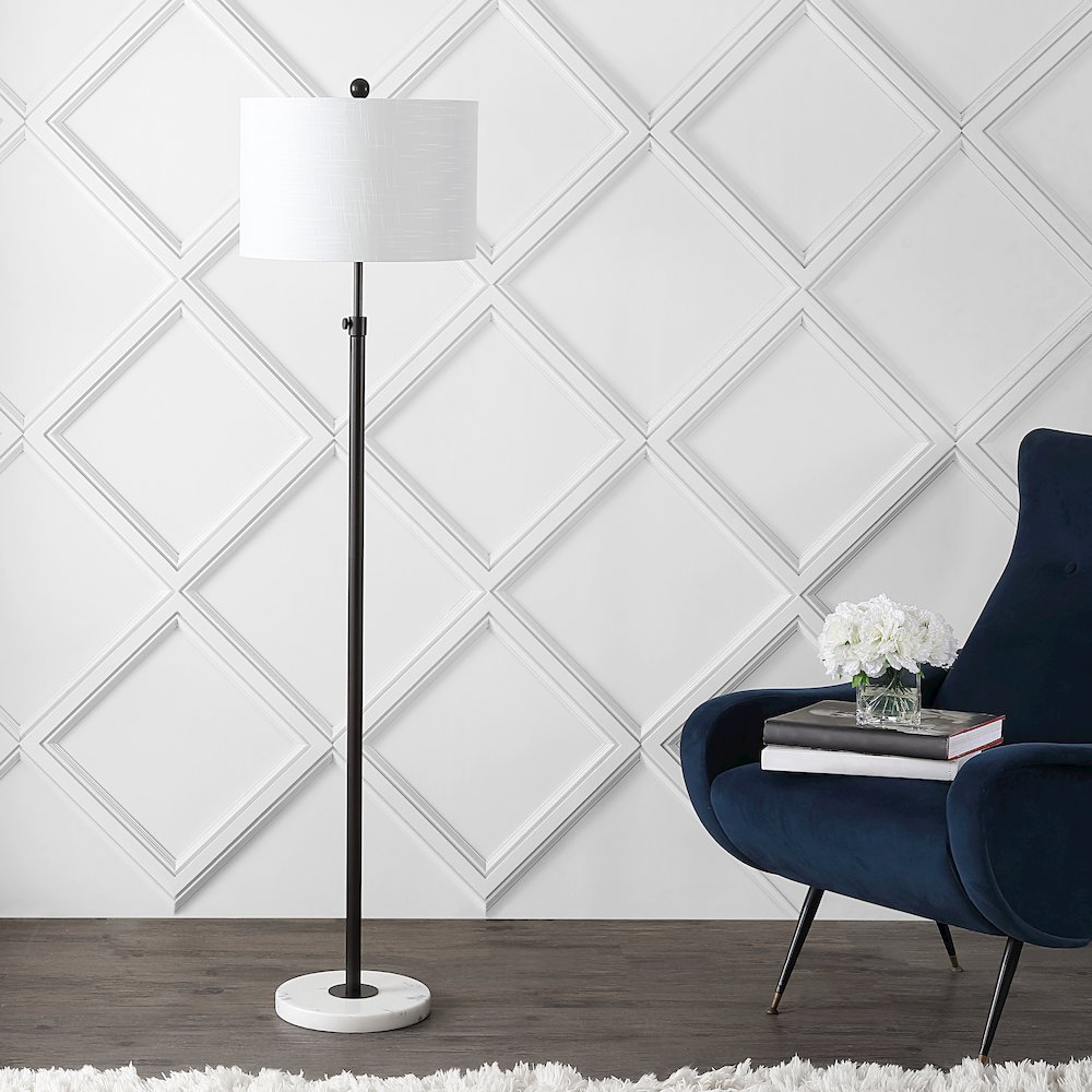 June Adjustable Metal/Marble Led Floor Lamp. Picture 6