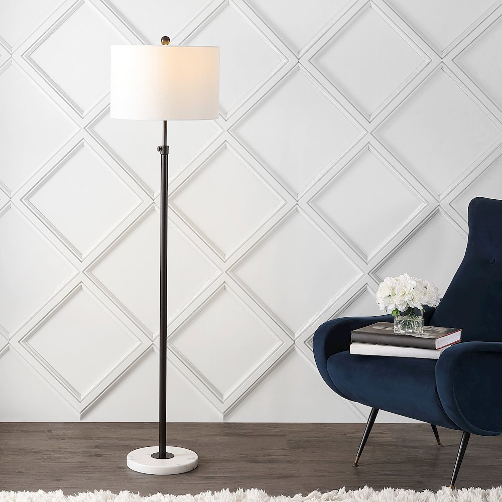 June Adjustable Metal/Marble Led Floor Lamp. Picture 5