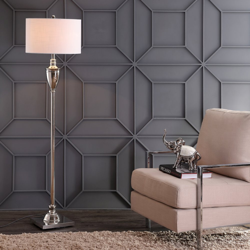 Othello Metal Led Floor Lamp. Picture 5