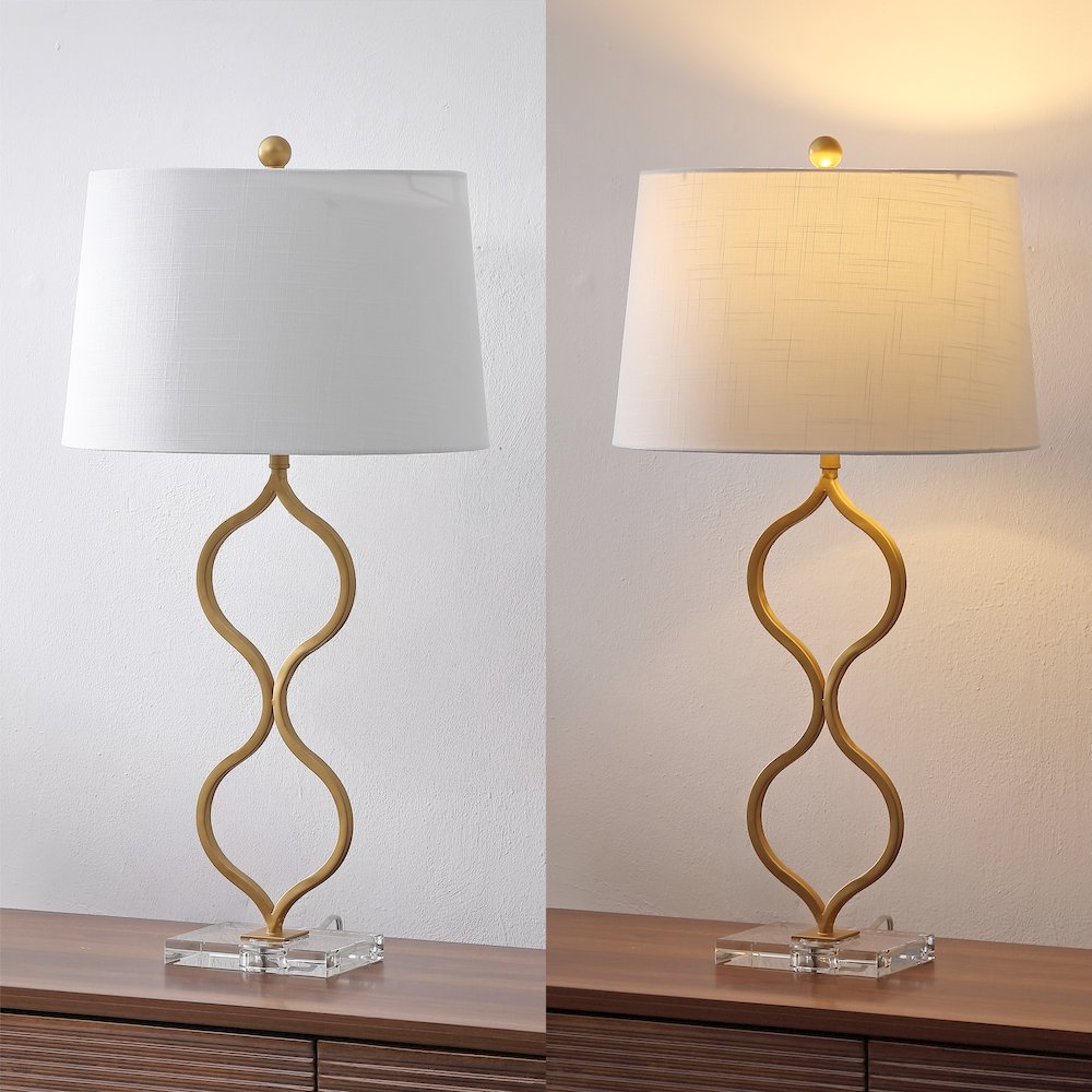 Levi Metal/Crystal Led Table Lamp. Picture 9