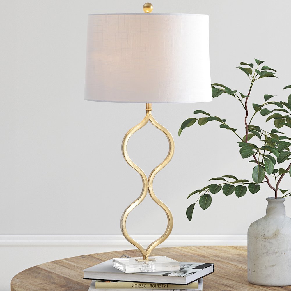 Levi Metal/Crystal Led Table Lamp. Picture 8