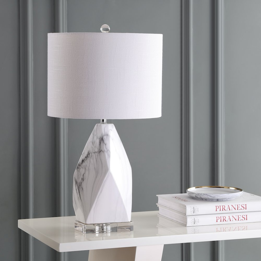 Oslo Ceramic Marblecrystal Led Table Lamp. Picture 6