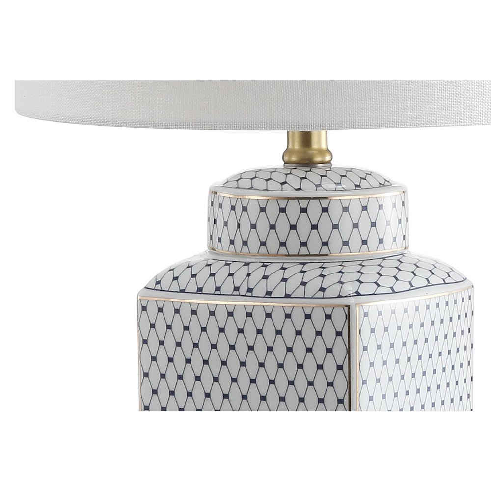 Cleo Ceramicmetal Ginger Jar Led Table Lamp. Picture 3