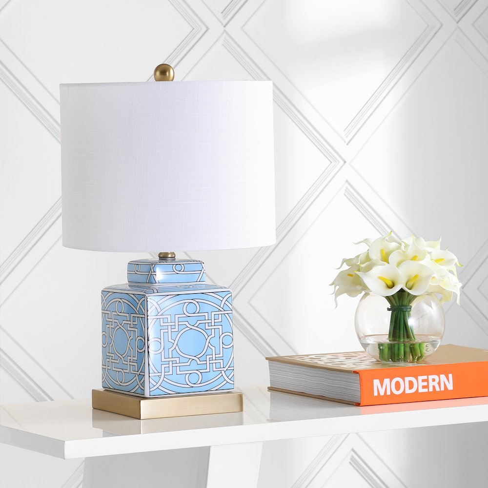 Catherine Ceramicmetal Ginger Jar Led Table Lamp. Picture 6