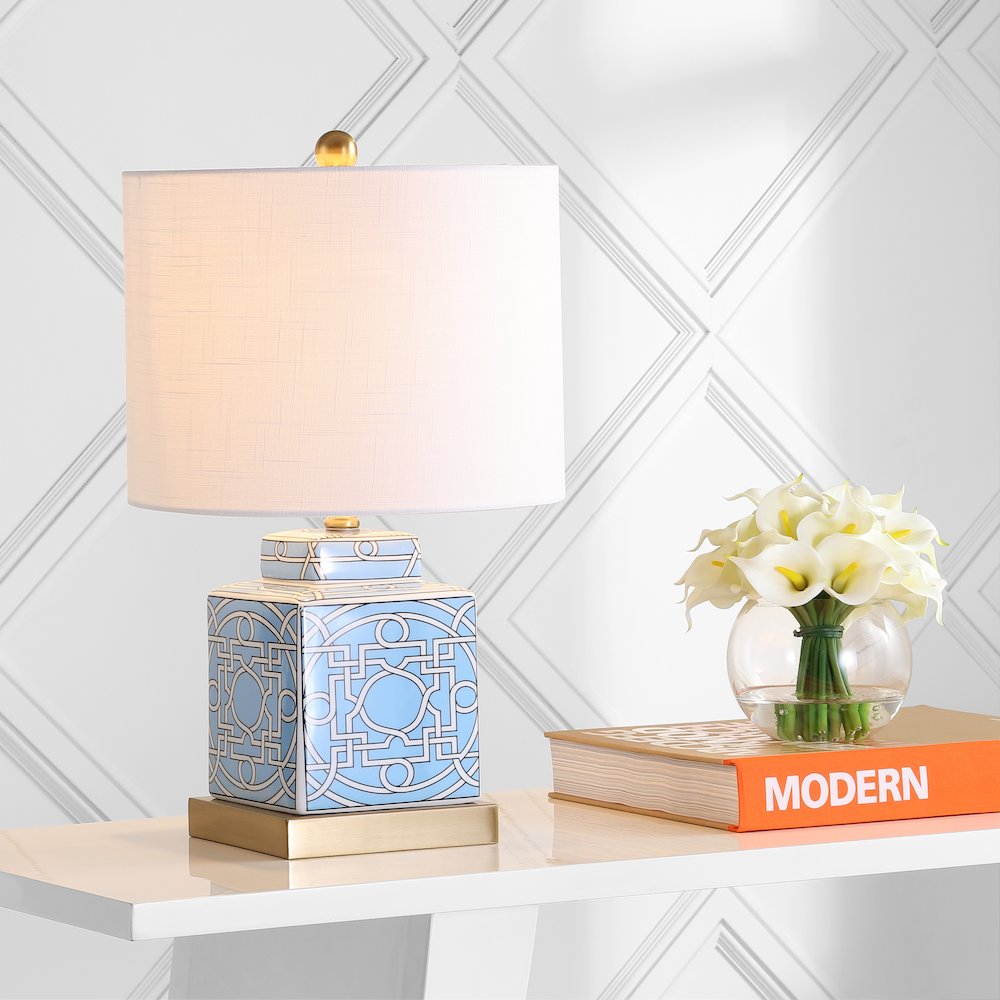 Catherine Ceramicmetal Ginger Jar Led Table Lamp. Picture 5