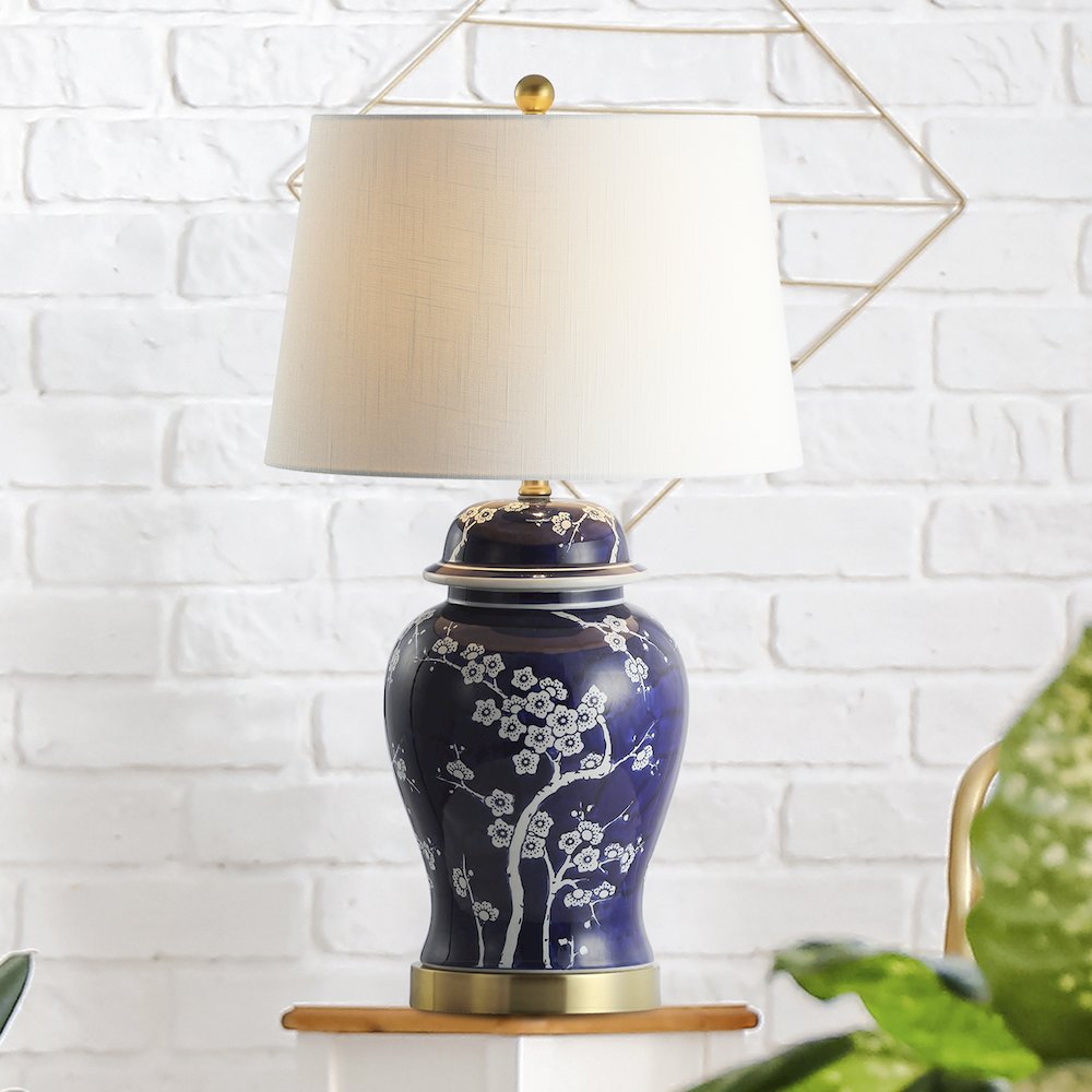 Gracie Ginger Jar Ceramicmetal Led Table Lamp. Picture 7