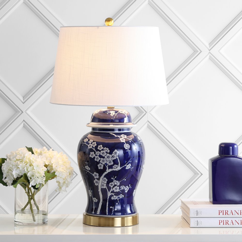 Gracie Ginger Jar Ceramicmetal Led Table Lamp. Picture 5