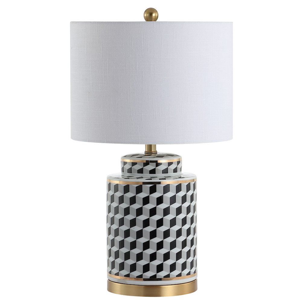Ellie Tumbling Block Ceramicmetal Led Table Lamp. Picture 2
