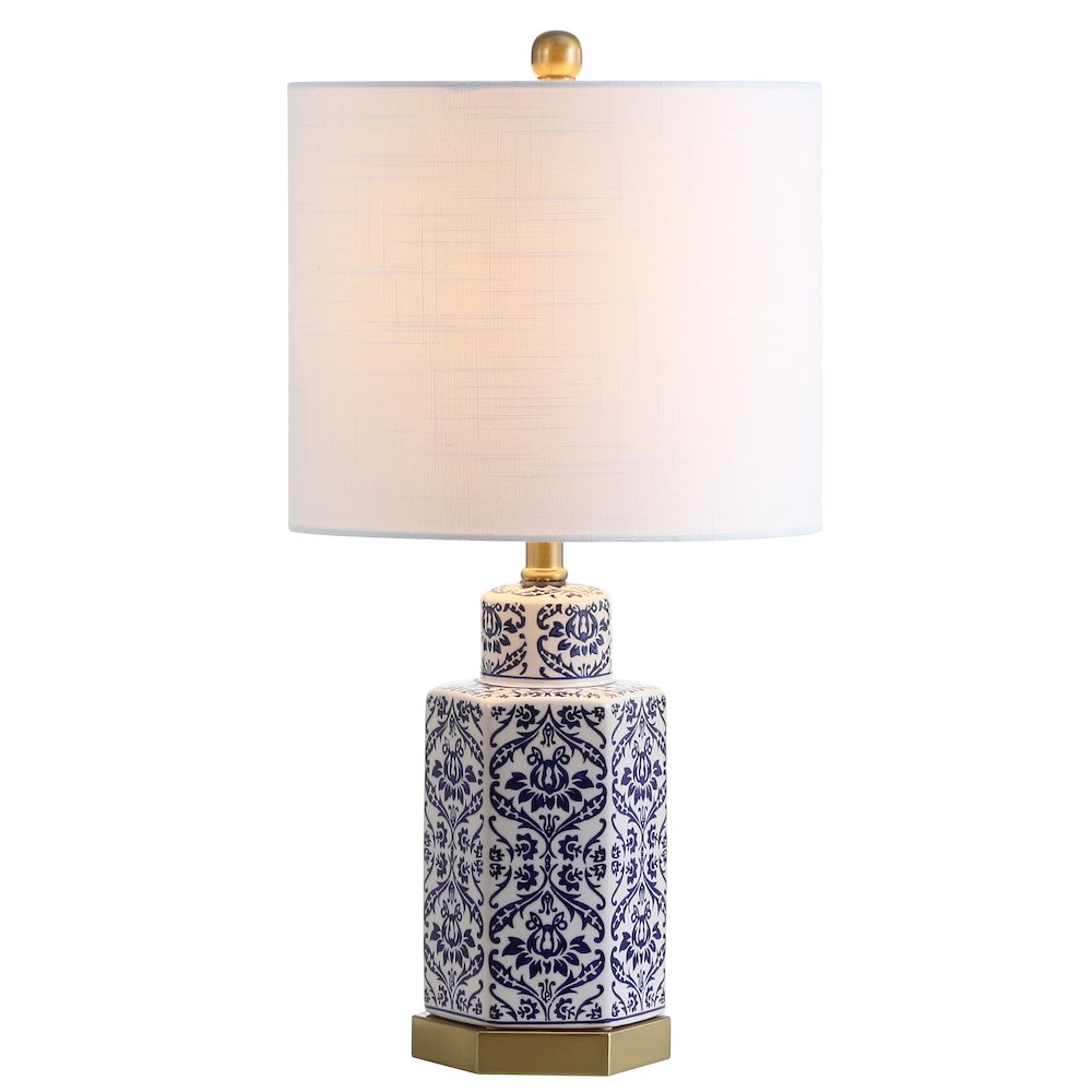 Diana Ginger Jar Ceramicmetal Led Table Lamp. Picture 1