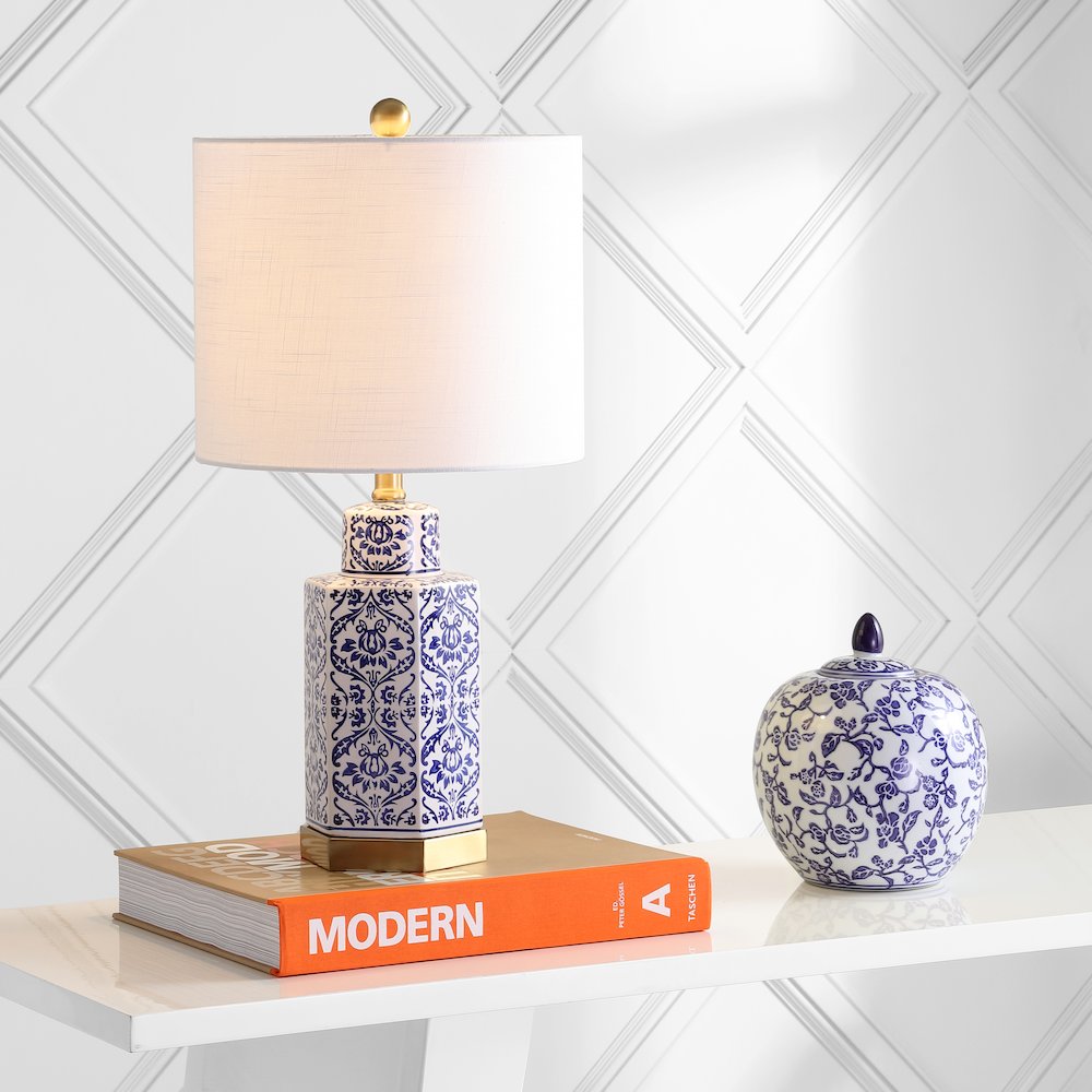 Diana Ginger Jar Ceramicmetal Led Table Lamp. Picture 5