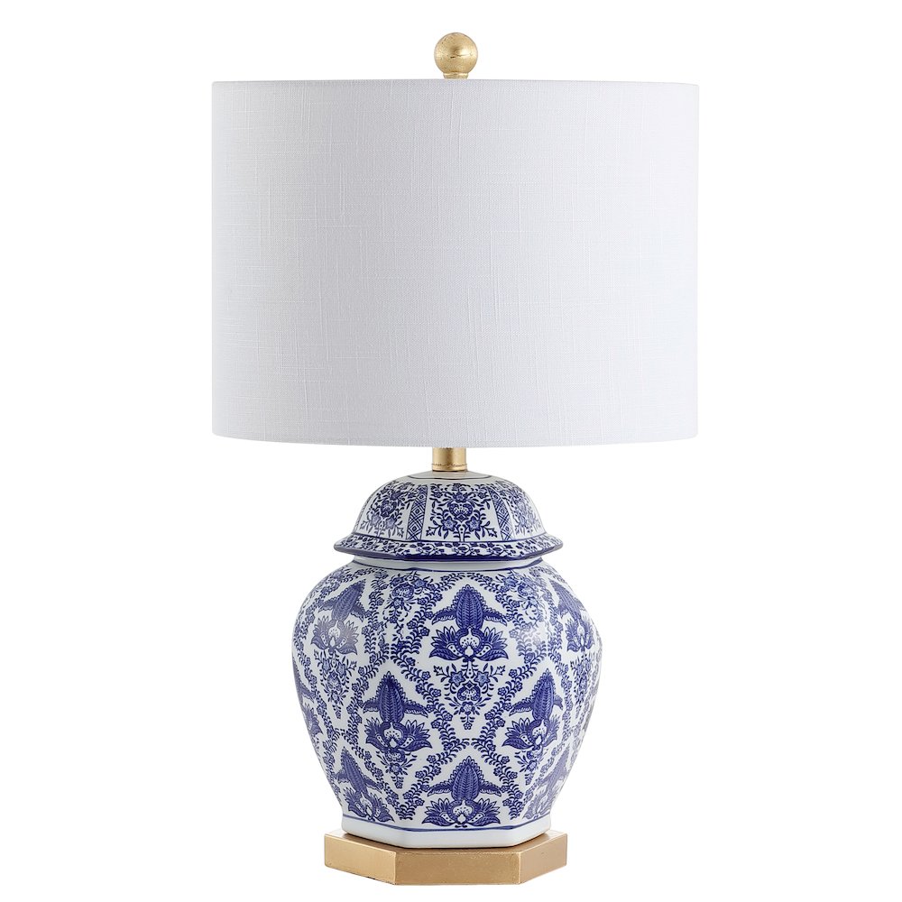 Gretchen Ginger Jar Ceramicmetal Led Table Lamp. Picture 2