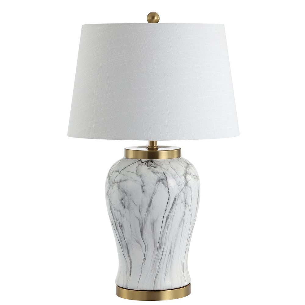 Prague Ceramic Marble Led Table Lamp. Picture 2