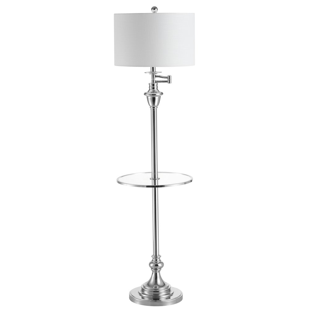 Cora Metal/Glass Led Side Table And Floor Lamp. Picture 2