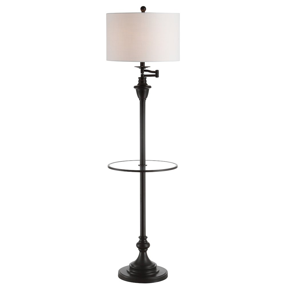 Cora Metal/Glass Led Side Table And Floor Lamp. Picture 1