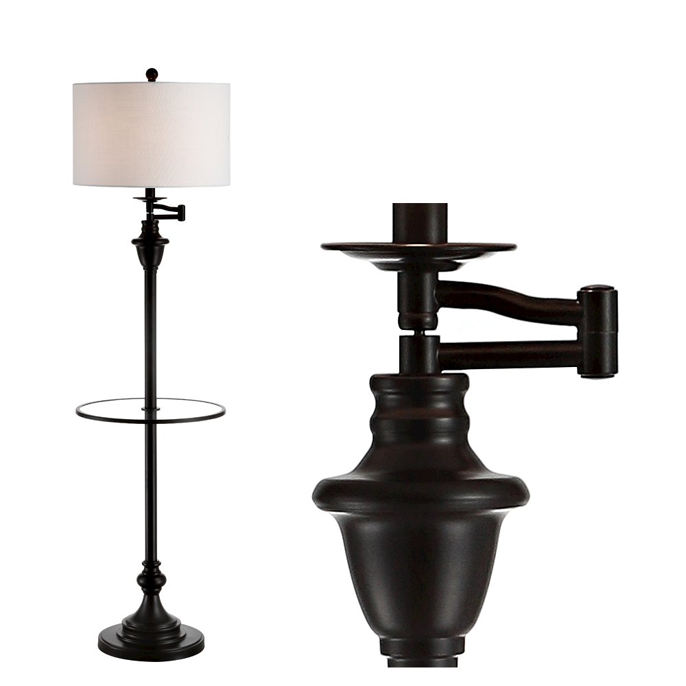 Cora Metal/Glass Led Side Table And Floor Lamp. Picture 7