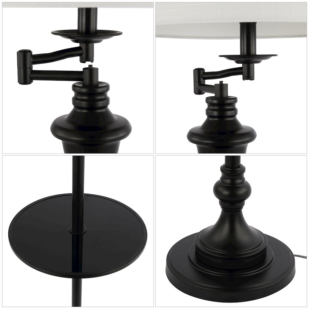 Cora Metal/Glass Led Side Table And Floor Lamp. Picture 4