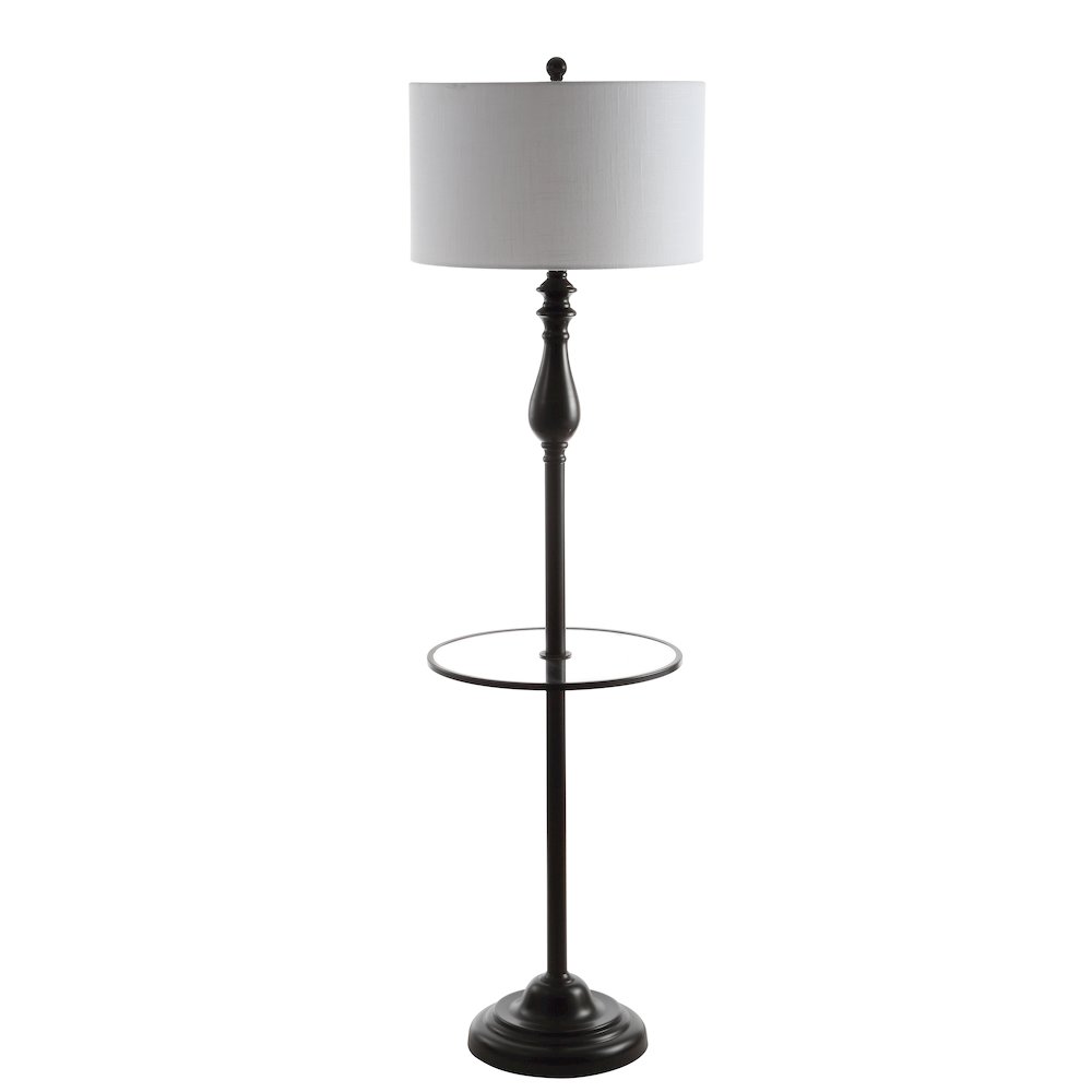 Laine Metal/Glass Led Side Table And Floor Lamp. Picture 2