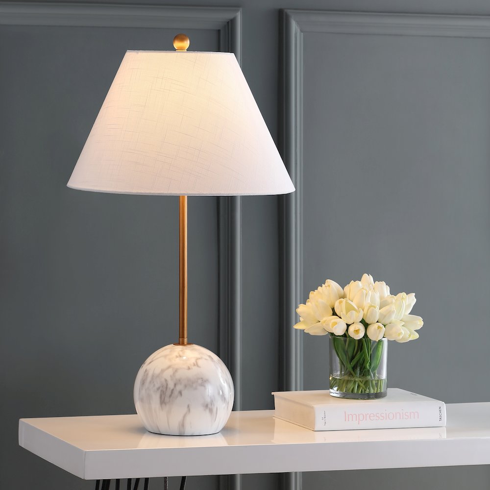 Miami Minimalist Resin/Metal Led Table Lamp. Picture 5