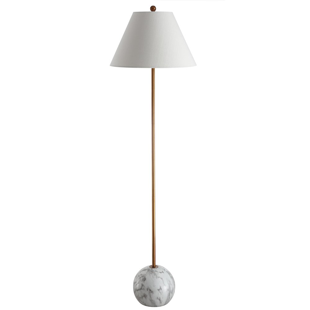 Miami Minimalist Resin/Metal Led Floor Lampite. Picture 2