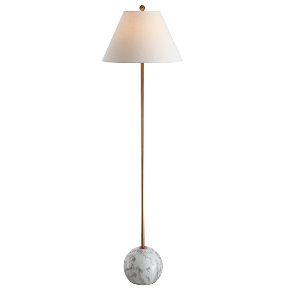 Miami Minimalist Resin/Metal Led Floor Lampite. Picture 1