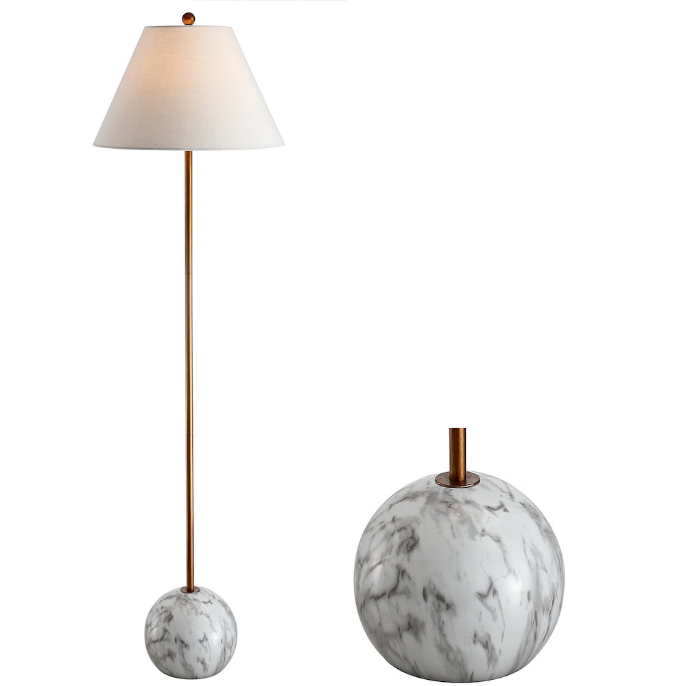 Miami Minimalist Resin/Metal Led Floor Lampite. Picture 7