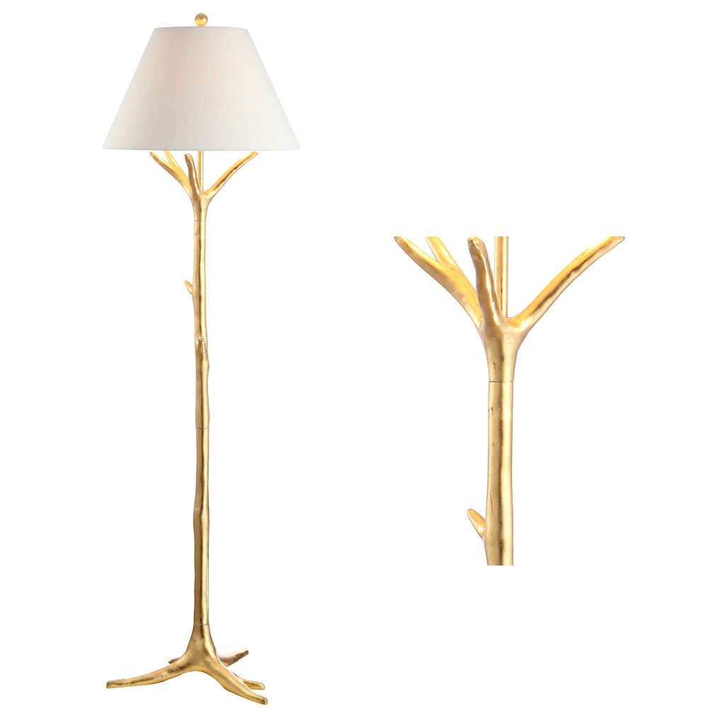 Arbor Faux Bois Resin Led Floor Lamp. Picture 7