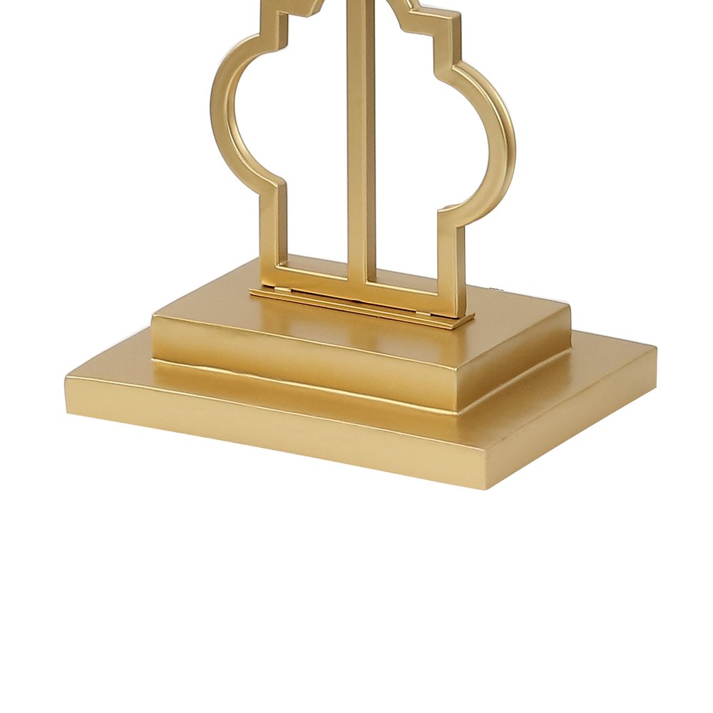 Selina Iron Ogee Trellis Modern Led Floor Lamp. Picture 4