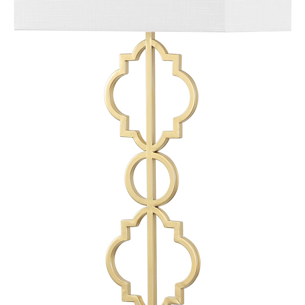 Selina Iron Ogee Trellis Modern Led Floor Lamp. Picture 3