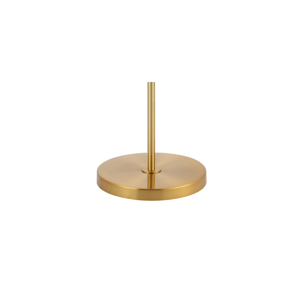 Kathryn Classic Iron/Seeded Glass Adjustable Head Modern Led Floor Lamp. Picture 4