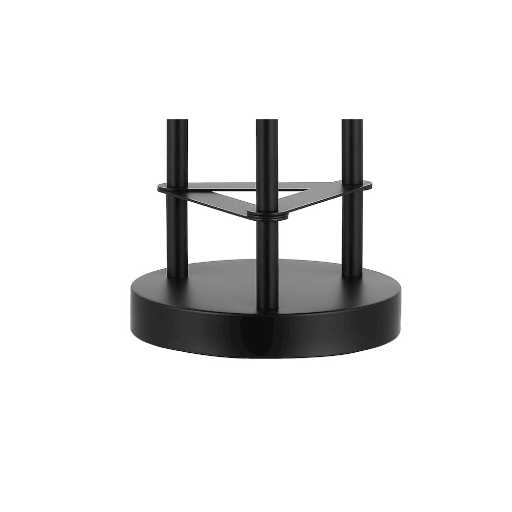 Axel Modern Iron/Seeded Glass Modern Industrial Led Table Lamp. Picture 4