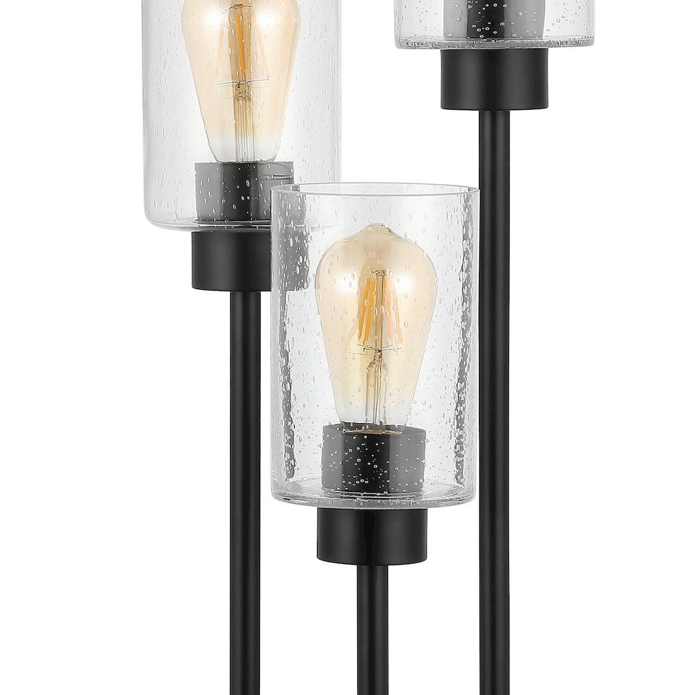 Axel Modern Iron/Seeded Glass Modern Industrial Led Table Lamp. Picture 3