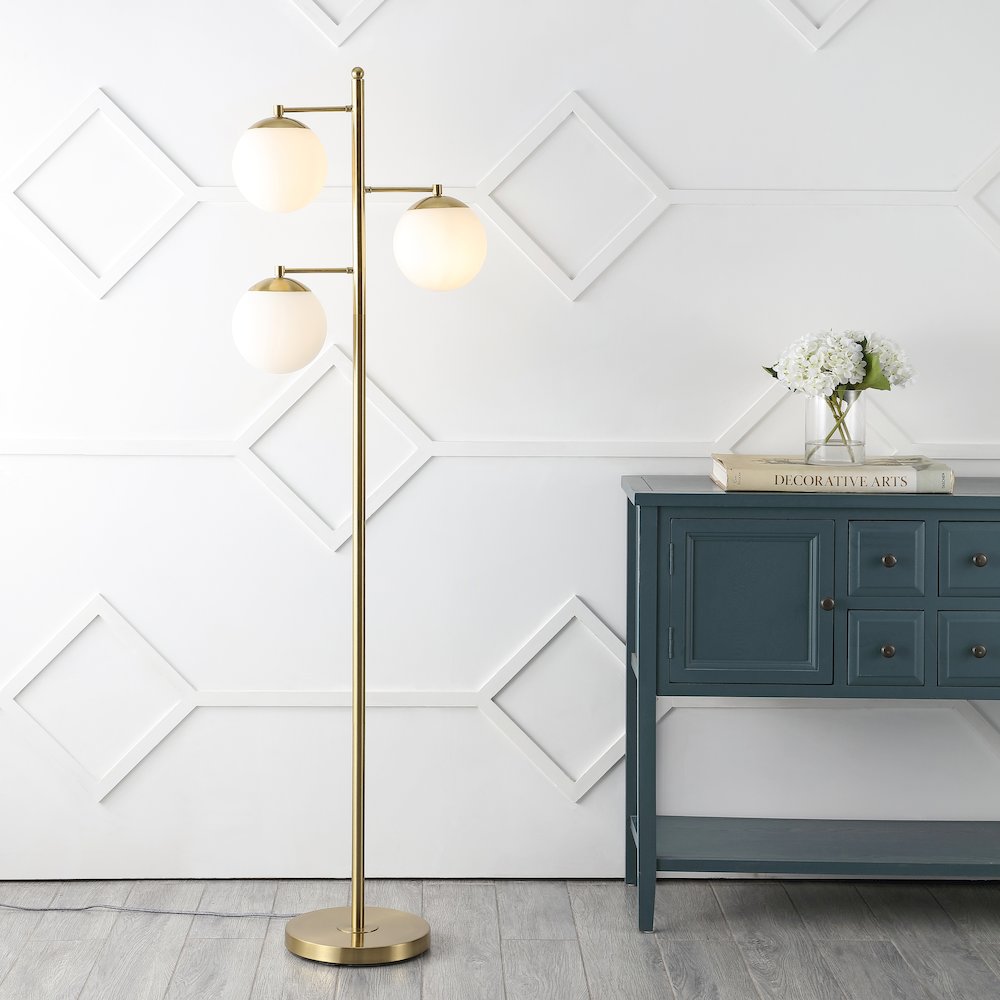 Ellie Modern Vintage Iron Led Floor Lamp. Picture 7