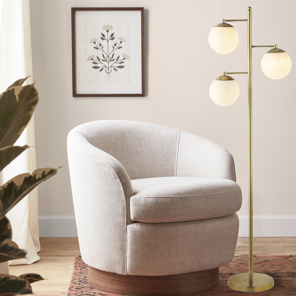 Ellie Modern Vintage Iron Led Floor Lamp. Picture 8