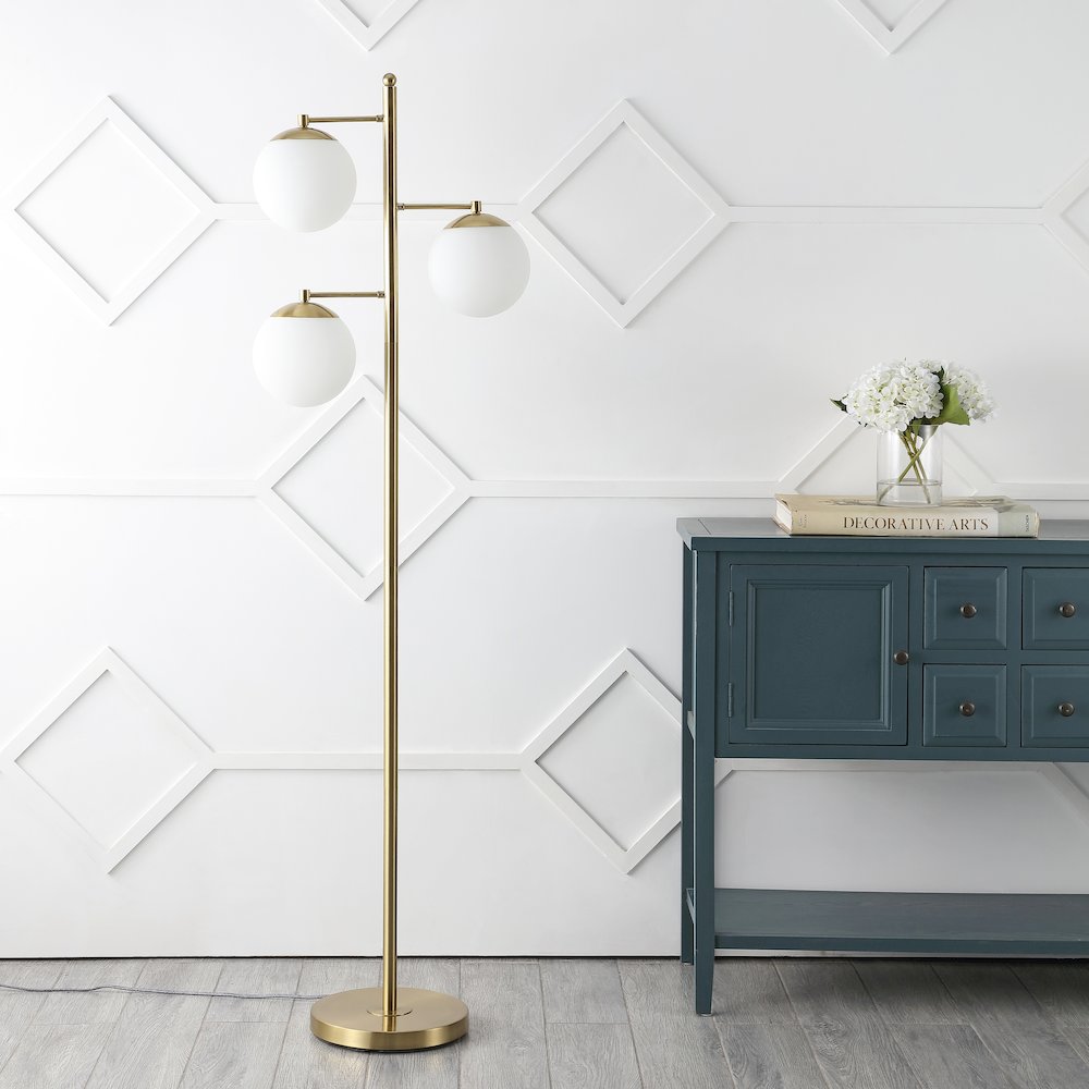 Ellie Modern Vintage Iron Led Floor Lamp. Picture 5