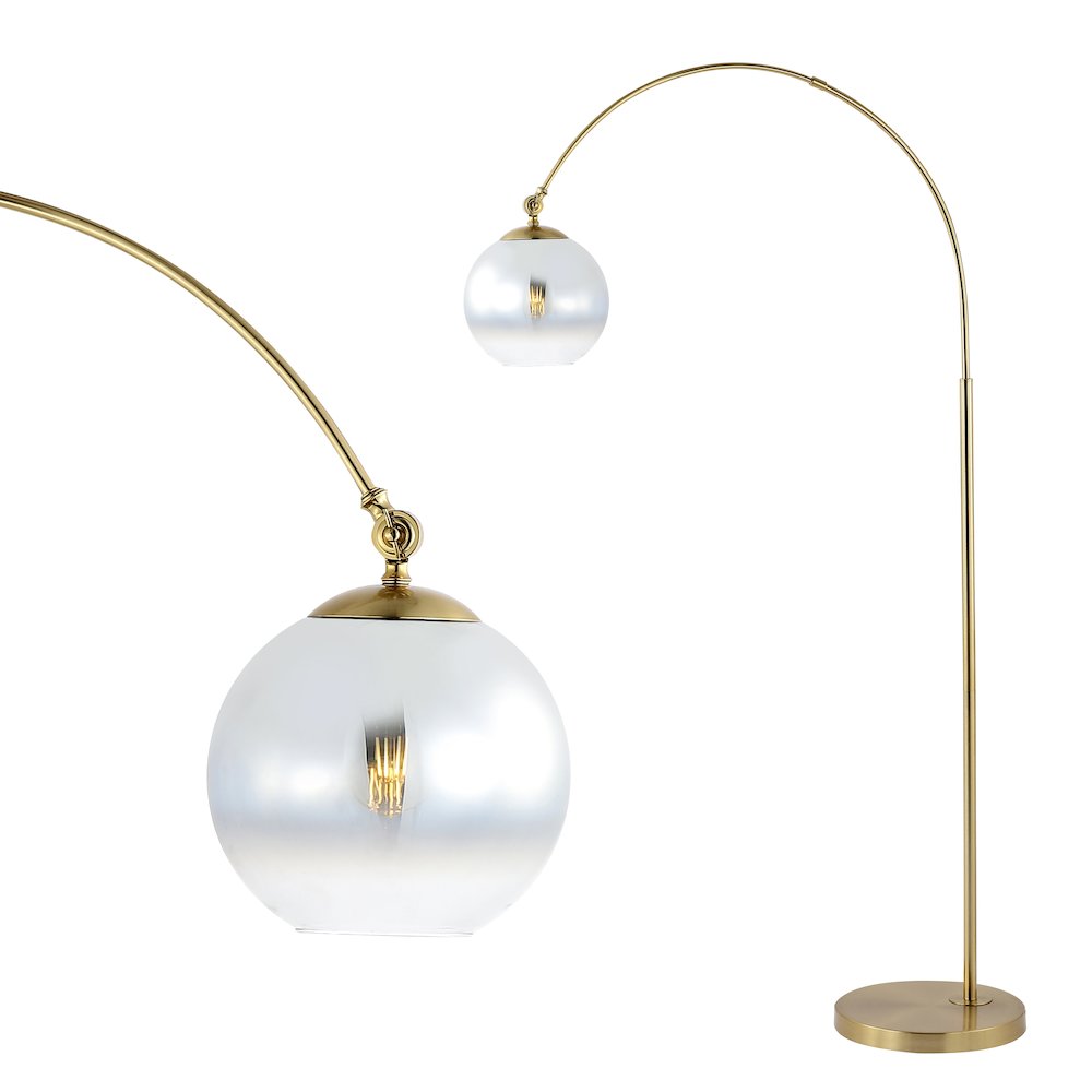 Nora Coastal Vintage Iron Led Floor Lamp. Picture 7
